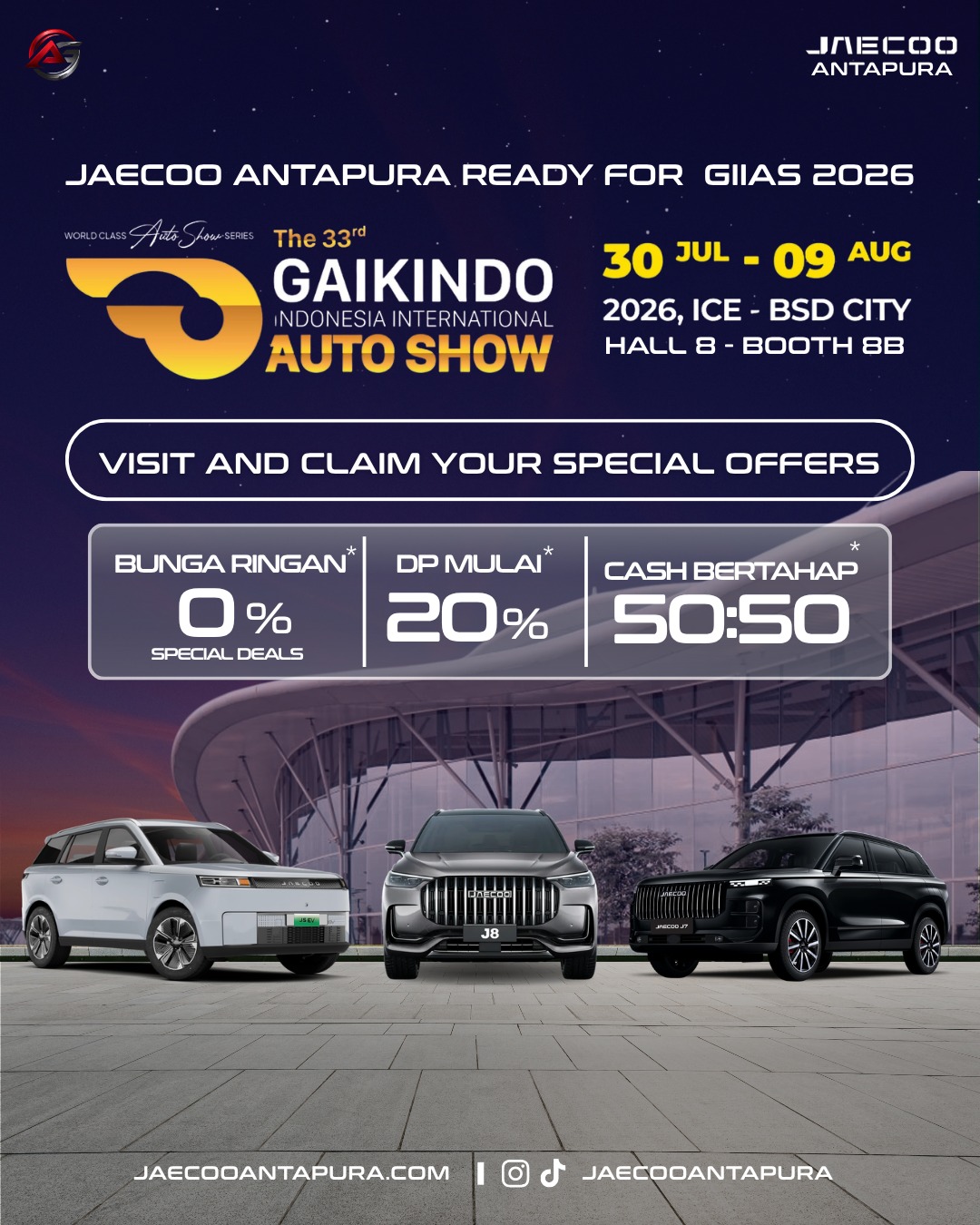 JAECOO Antapura Ready For GIIAS 2026